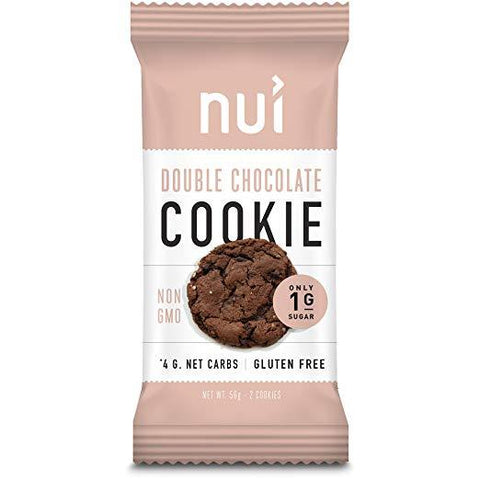 Keto Cookies, Low Carb Snacks: Double Chocolate Chip Cookies by Nui